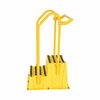 Vestil 2 Step Yellow Polyethylene Nestable with Hand and Back Rails SPN-2-YL-HR-BR